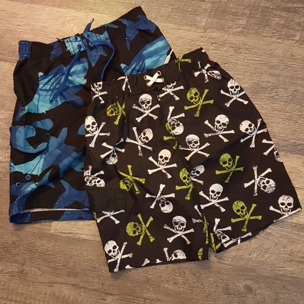 Bundle of two boys swim trunks, size small